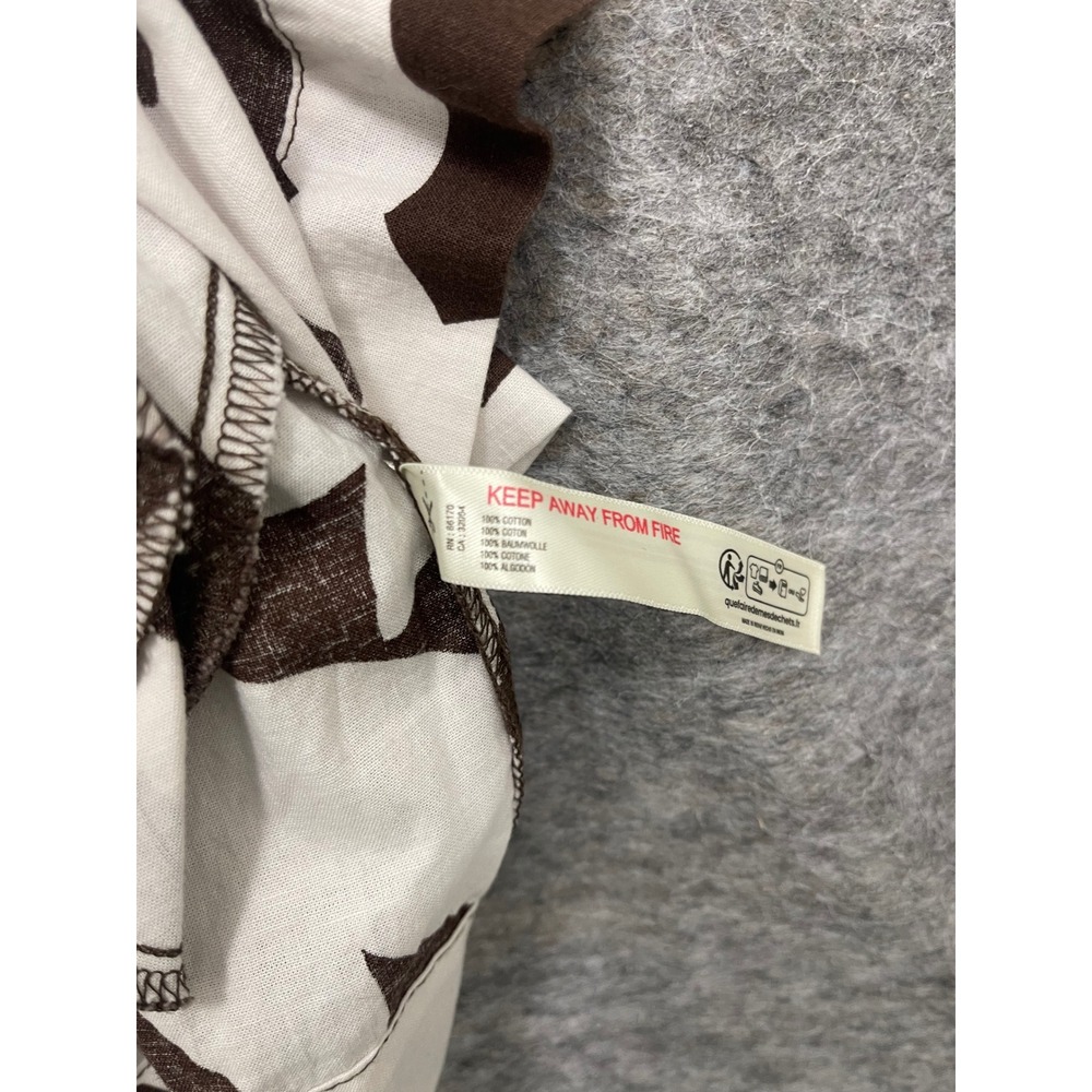 Free People Brown White Floral Smocked Puff Sleeve Mini Dress with Pockets - Picture 6 of 14